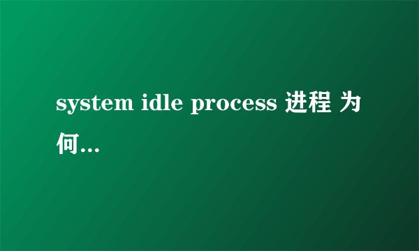 system idle process 进程 为何要建立网络连接 ？
