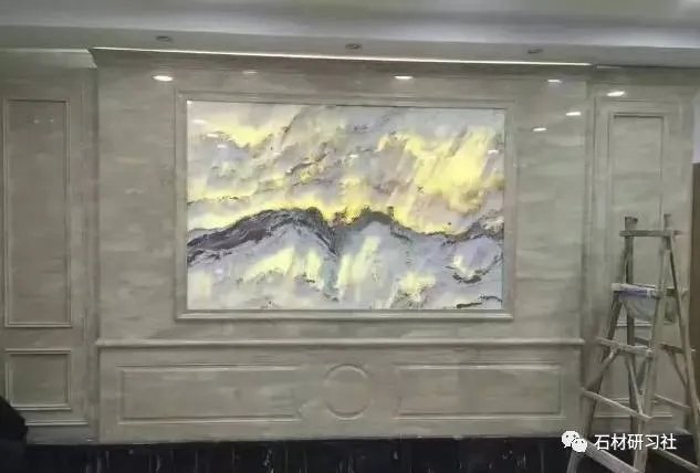 山水画大理石背景如何搭配设计？看案例