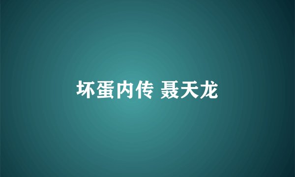 坏蛋内传 聂天龙
