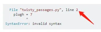 python Syntax Error: invalid syntax 怎么解决