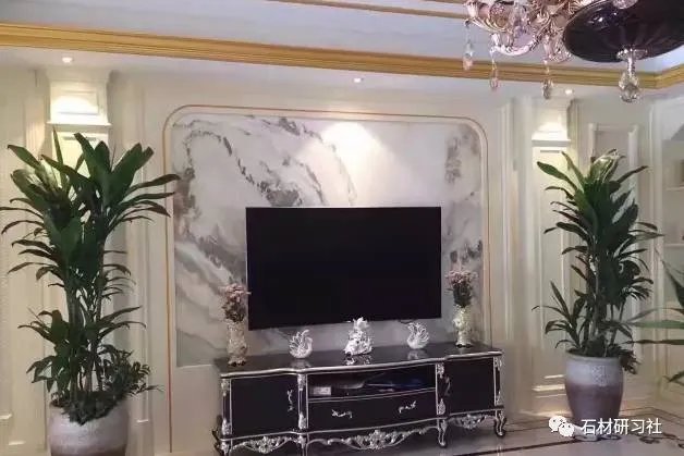 山水画大理石背景如何搭配设计？看案例