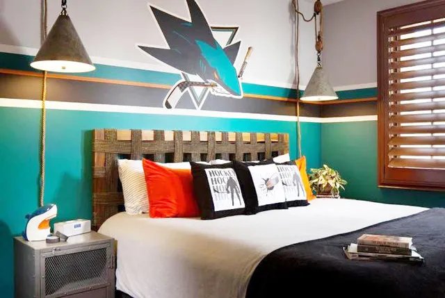 个性手绘墙，给卧室多加一些活力