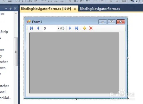 winform用数据绑定导航控件bindingNavigator