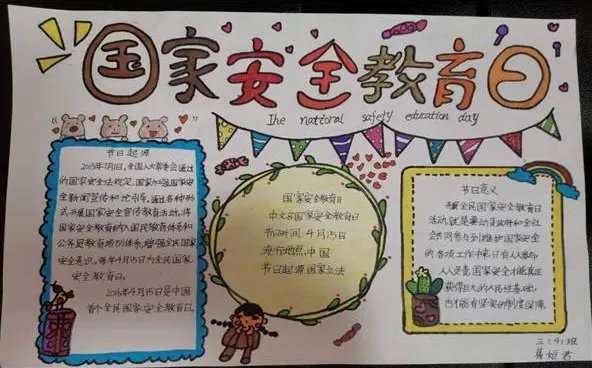 国家安全手抄报
