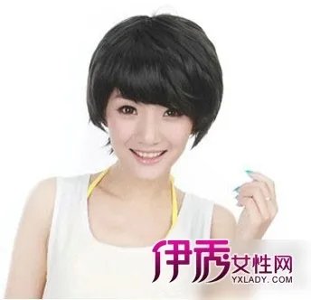 女生短纹理烫图片烫发型甜美显清新