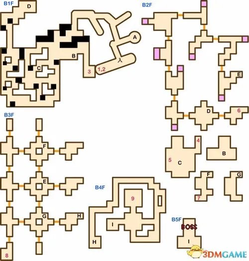 勇者斗恶龙5迷宫地图及路线介绍