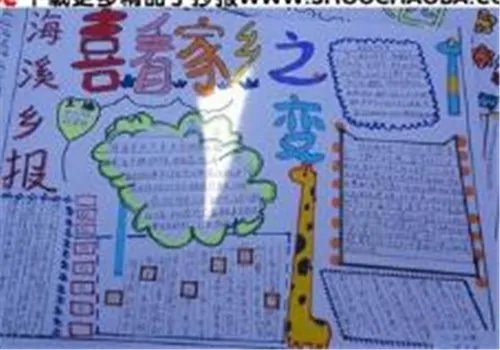 家乡的手抄报漂亮又精美图片8张