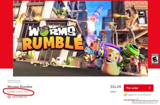 NS《百战天虫：大混战》发售时间公布 6月23日正式解锁