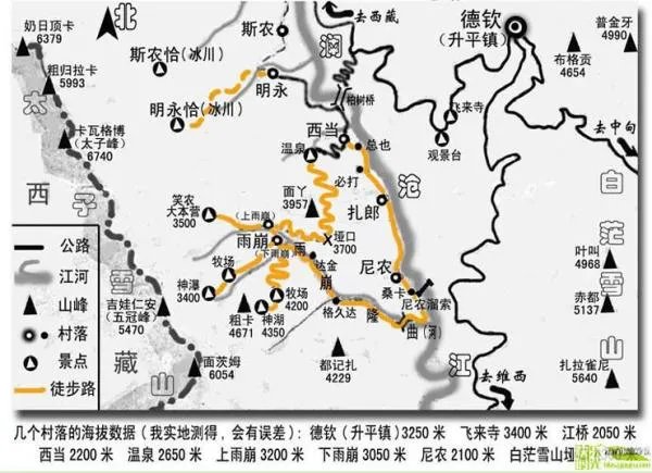 求一份详细的雨崩攻略！从香格里拉出发的