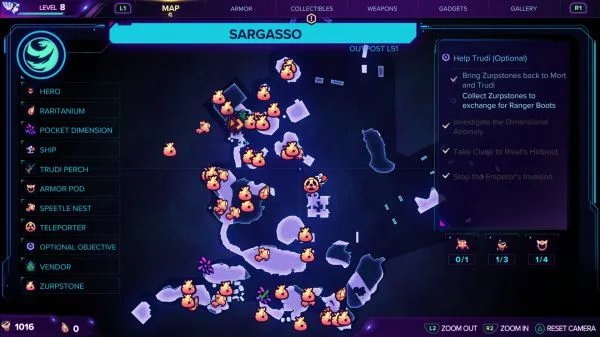 《瑞奇与叮当时空跳转》帮助楚迪任务指南 祖普石收集奖励一览