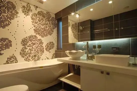 卫生间装修新宠儿 马赛克贴出百变背景墙