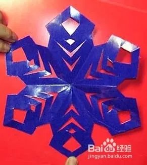 窗花的剪制方法（六瓣花、雪花）