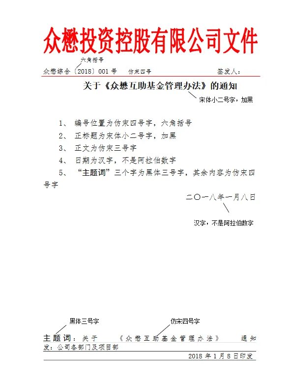 红头文件的格式,公司通知一定要用红头文件吗????