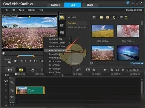 《会声会影》x9添加不在界面遮罩方法教程