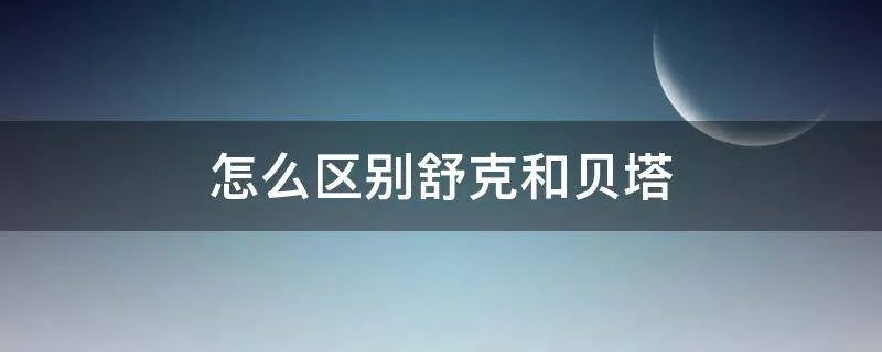 怎么区别舒克和贝塔