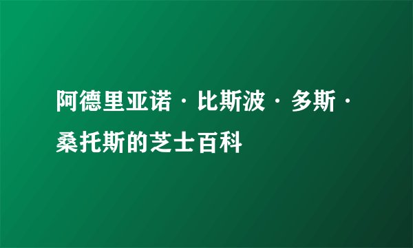 阿德里亚诺·比斯波·多斯·桑托斯的芝士百科