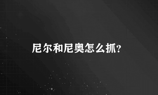 尼尔和尼奥怎么抓？