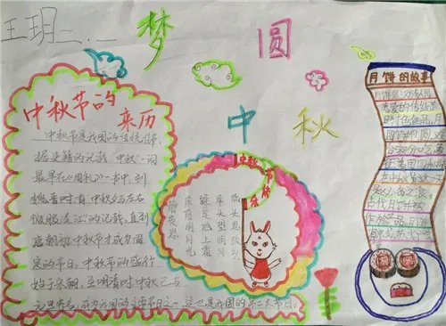 关于中秋节手抄报精美好看5张
