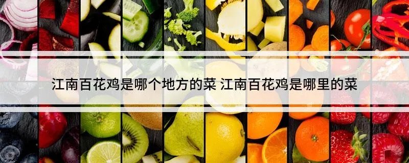 江南百花鸡是哪个地方的菜 江南百花鸡是哪里的菜