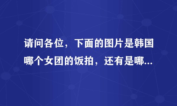 请问各位，下面的图片是韩国哪个女团的饭拍，还有是哪个成员？