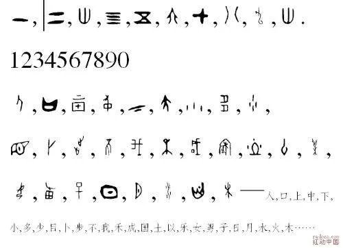 甲骨文字体在线查询