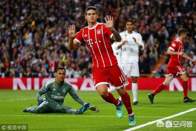 皇马和拜仁欧冠次回合比赛中，怎么解读J罗进球后的动作？