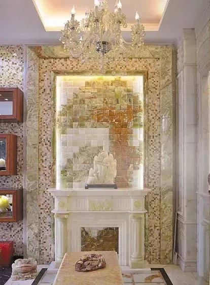 玉石背景墙装饰欣赏