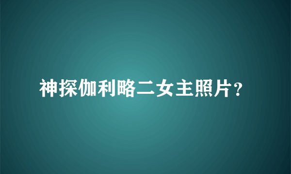 神探伽利略二女主照片？