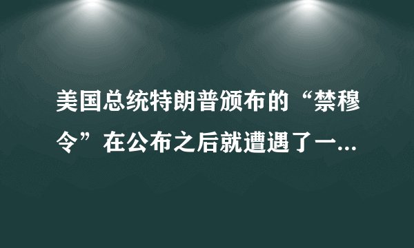 美国总统特朗普颁布的“禁穆令”在公布之后就遭遇了一波三折的命运，先是联邦法官做出了暂停“移民禁令“限制令，随后特朗普政府针对暂停禁令提起上诉。之后该上诉又被驳回。日前美国联邦最高法院推翻了下级法院的判决，允许总统特朗普提出的新版移民限制令部分生效。这主要体现了﻿（   ）﻿A. 美国司法程序的复杂性B. 美国行政命令的随意性C. 美国民主政治的制衡性D. 美国民主政治的局限性