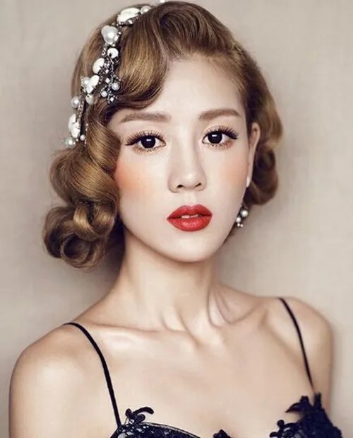 新娘头饰图片欣赏  新娘发型需要哪些头饰