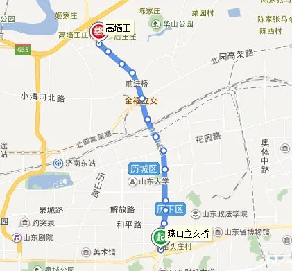 济南公交Brt4路线