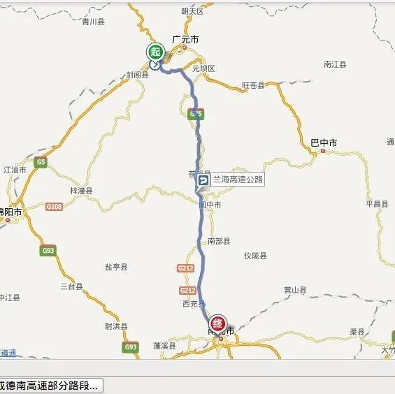 广南高速详细路线图？