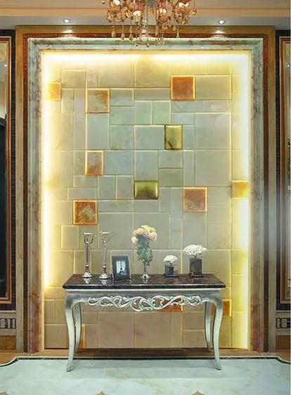 玉石背景墙装饰欣赏