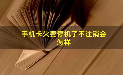 手机卡欠费停机了不注销会怎样