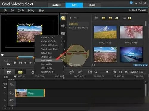 《会声会影》x9添加不在界面遮罩方法教程