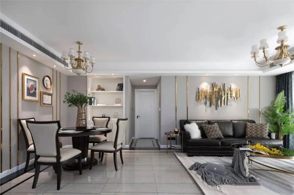 145㎡新房，花20W装成轻奢欧美风，效果堪比样板房，太漂亮了！