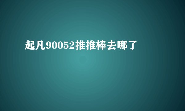 起凡90052推推棒去哪了