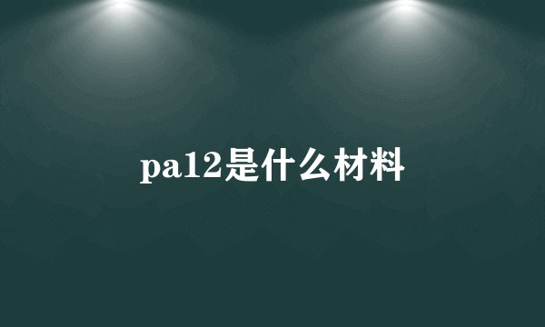 pa12是什么材料