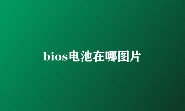 bios电池在哪图片