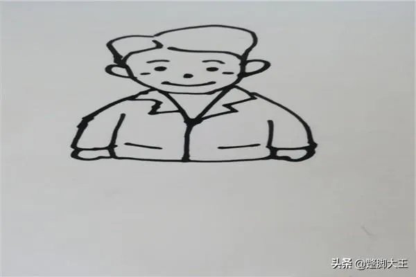 父亲节怎么画可爱的父亲卡通简笔画？