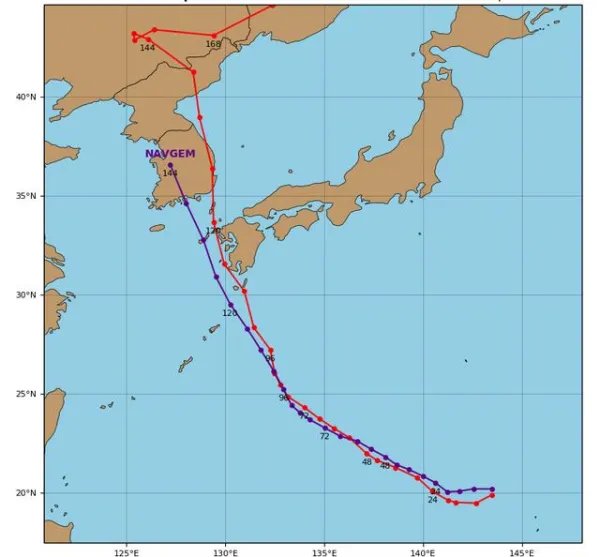 9月第1个双台风来了，海神预计达17级，它会是2020年风王吗