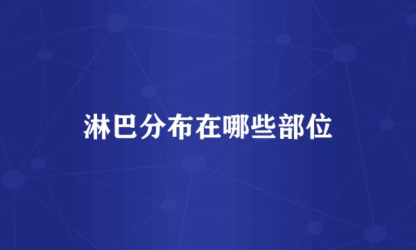 淋巴分布在哪些部位