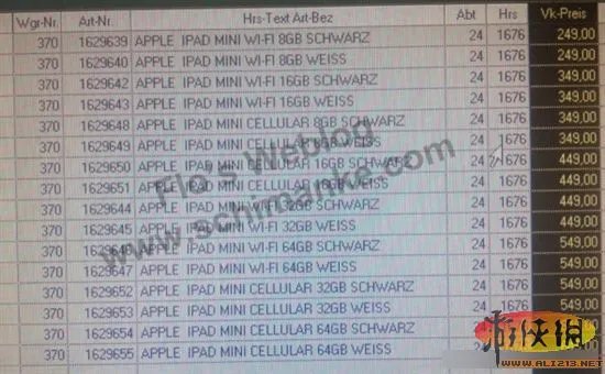 iPad mini发布时间及售价曝光 果粉开始准备吧 